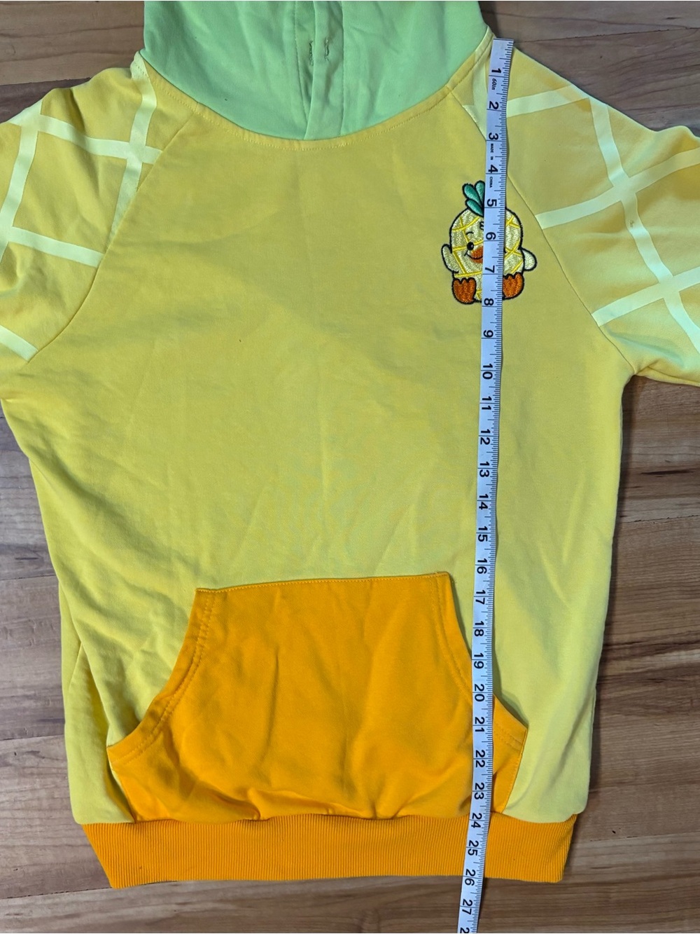 Moriah Elizabeth Georgie the Pineapple Duck Oversized Kawaii Hoodie, Size S - Picture 7 of 7